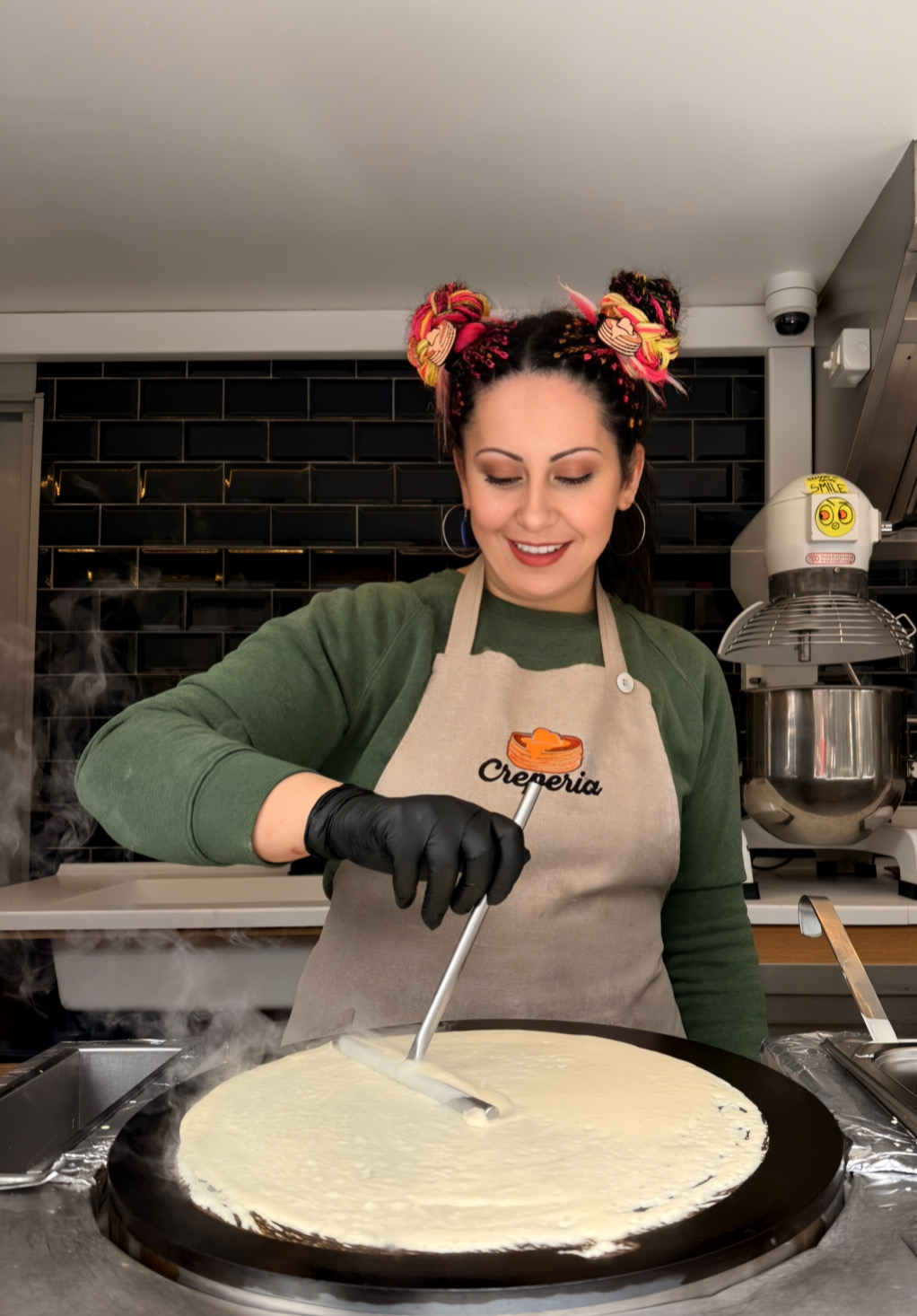 Preparare clătite Creperia